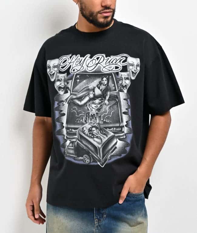 Hey Ruca Mini Truck Black T-Shirt